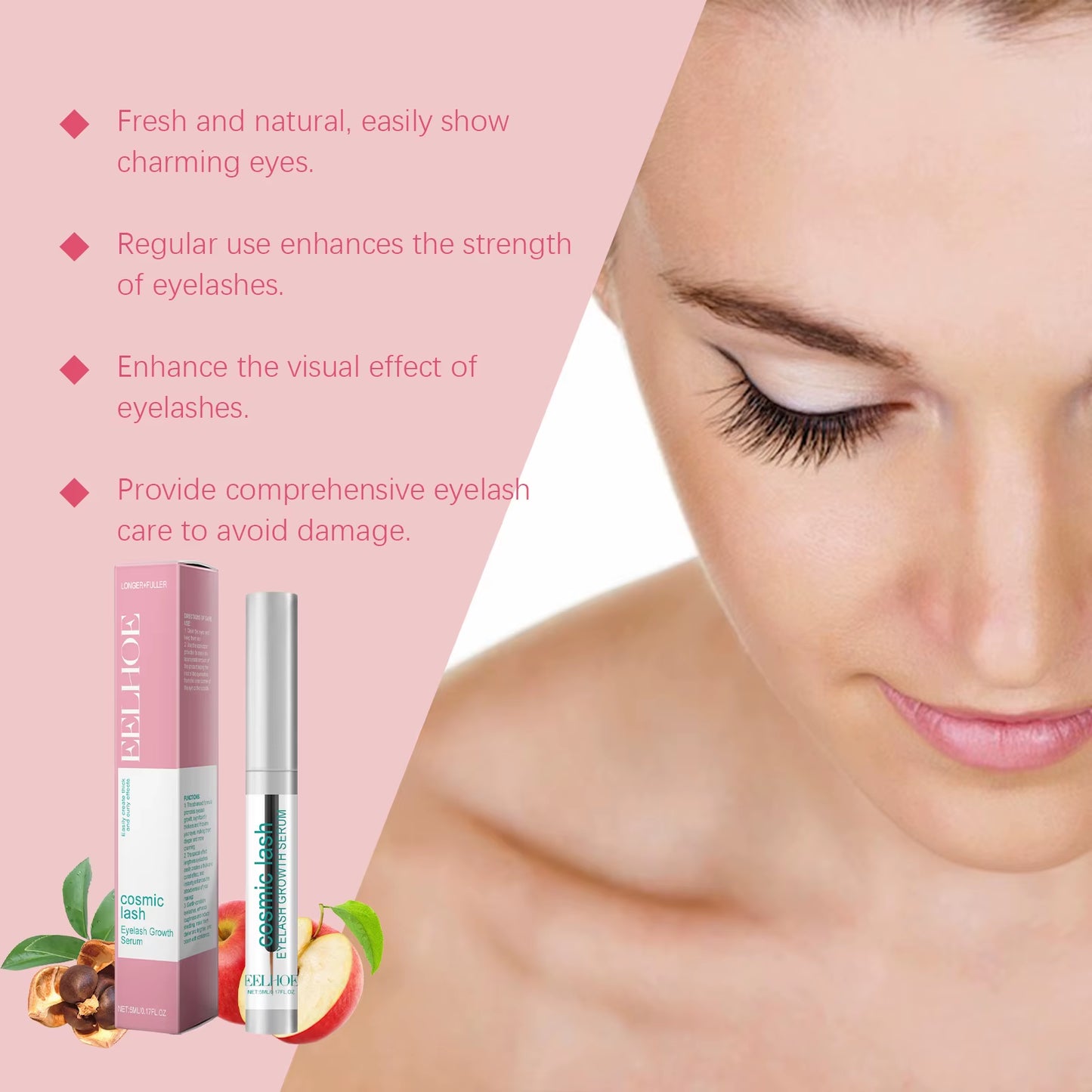 Eyelash Growth Serum Volume and Curl Mula Promotes Eyelash Growth Gently Condition 5Ml