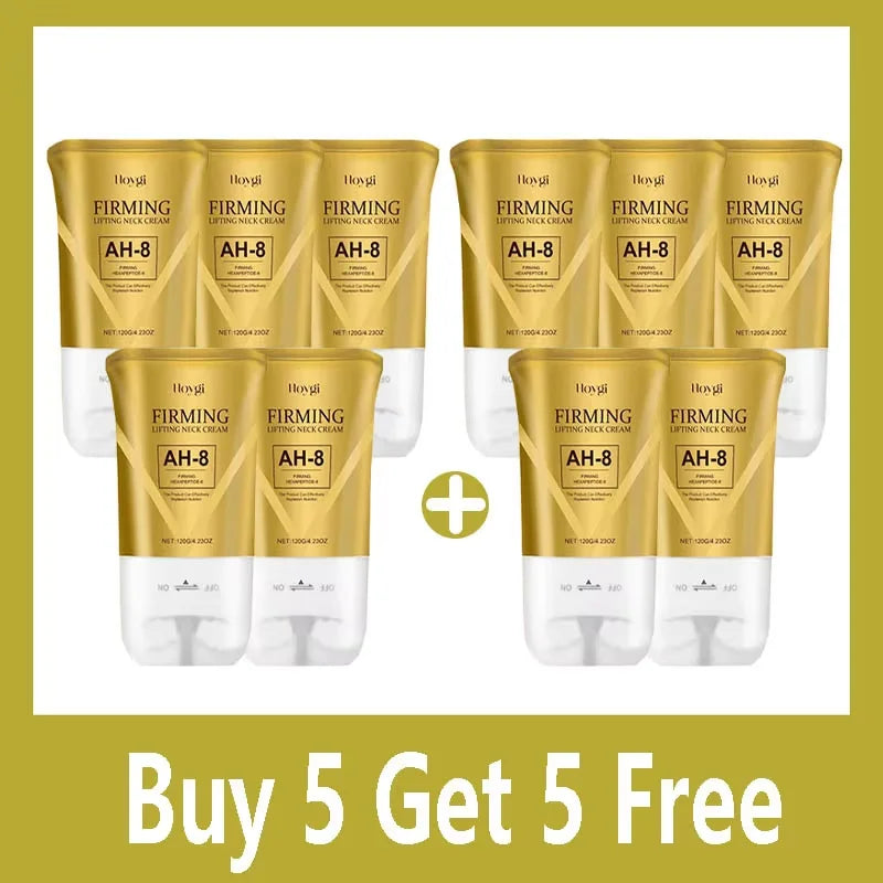 Neck Wrinkle Cream with Massage Roller Applicator