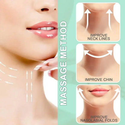 Neck Wrinkle Cream with Massage Roller Applicator