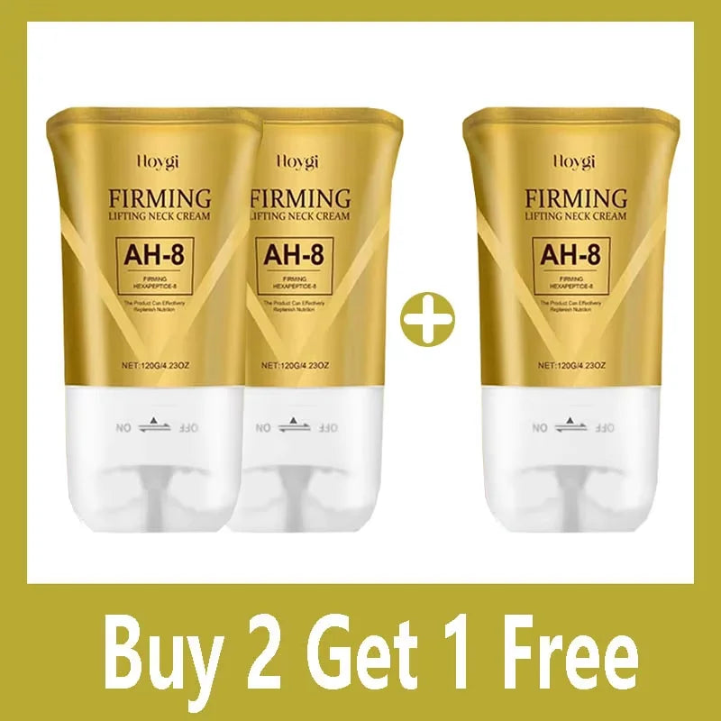 Neck Wrinkle Cream with Massage Roller Applicator