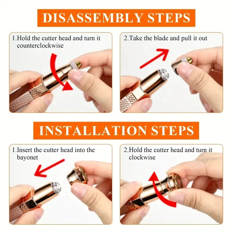 LuméBrow™ 2-en-1 – Rasoir Rechargeable